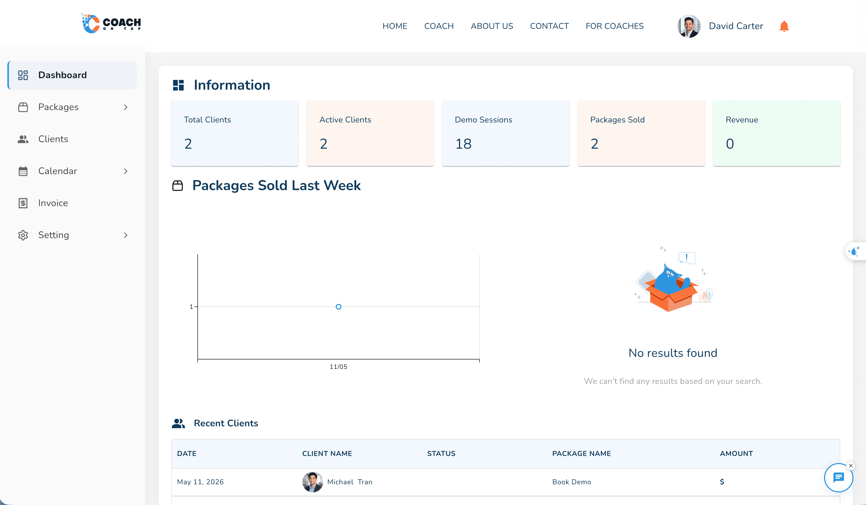 Coach on Tap client journey